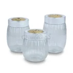 Happy Crown Gold Plastic Jar 3 Pcs - Image 5