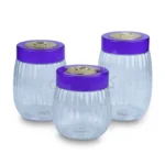Happy Crown Gold Plastic Jar 3 Pcs - Image 4