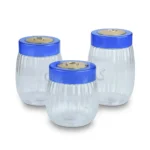 Happy Crown Gold Plastic Jar 3 Pcs - Image 3