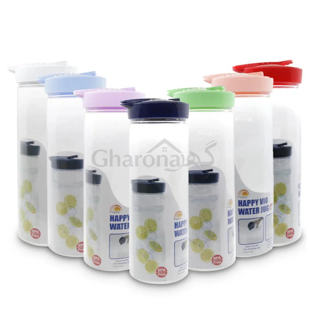 46 Happy Vio Plastic Jug 1.5Ltr - Pack of 2 - Image 1